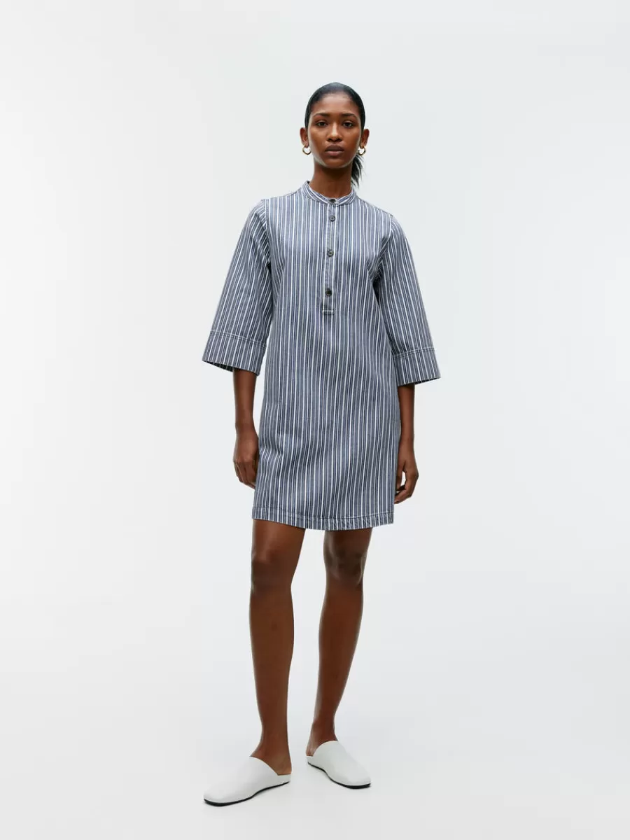 Flash Sale ARKET Short Denim Dress Blue/White