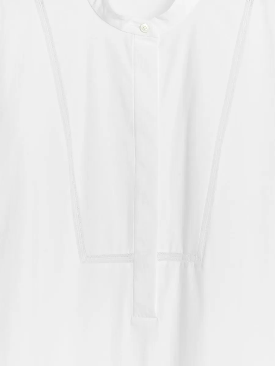 Cheap ARKET Short-Sleeve Cotton Tunic White