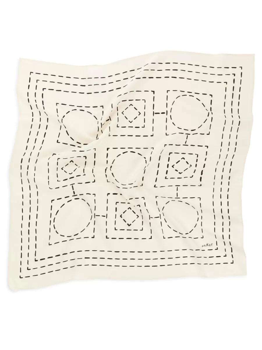 Flash Sale ARKET Silk Scarf White