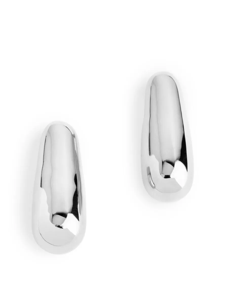 Outlet ARKET -Plated Drop Earrings Silver