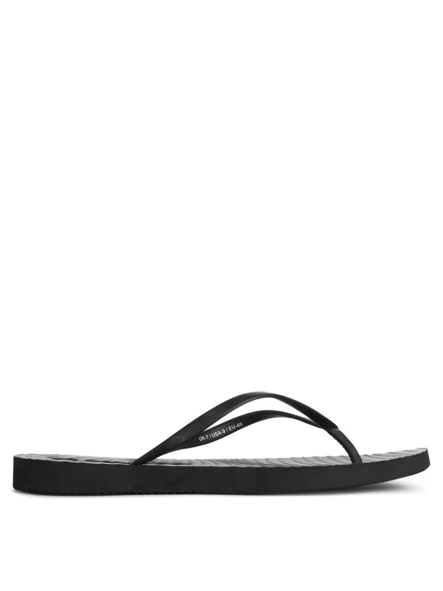 Sale ARKET Sleepers Tapered Flip Flops Black