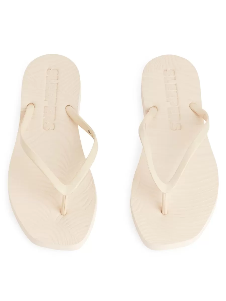 Outlet ARKET Sleepers Tapered Flip Flops Eggnog