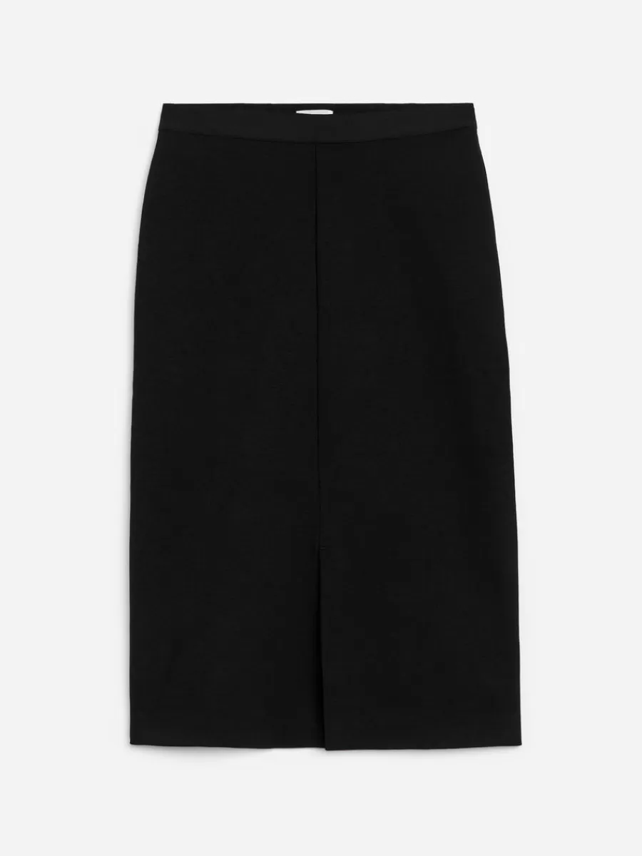 Best Sale ARKET Slim Midi Skirt Black
