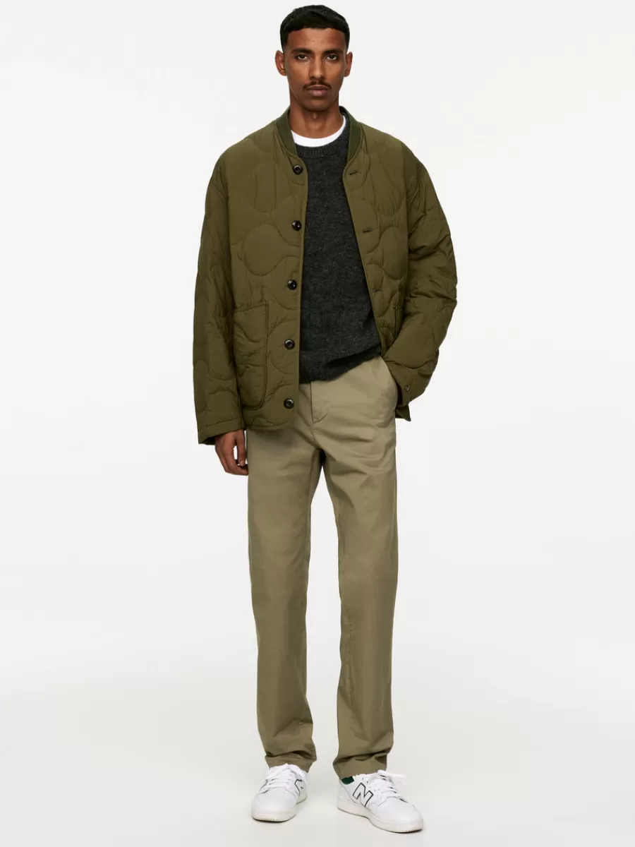 Best Sale ARKET Slim Stretch Chinos Khaki Green