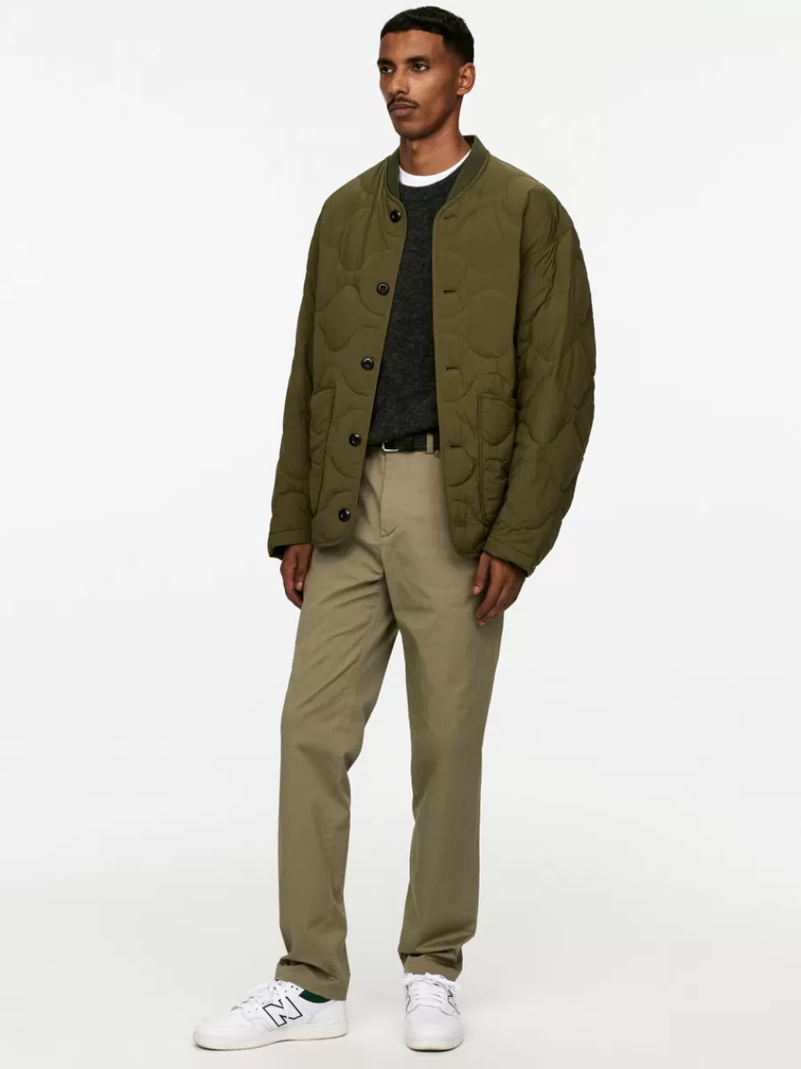 Best Sale ARKET Slim Stretch Chinos Khaki Green