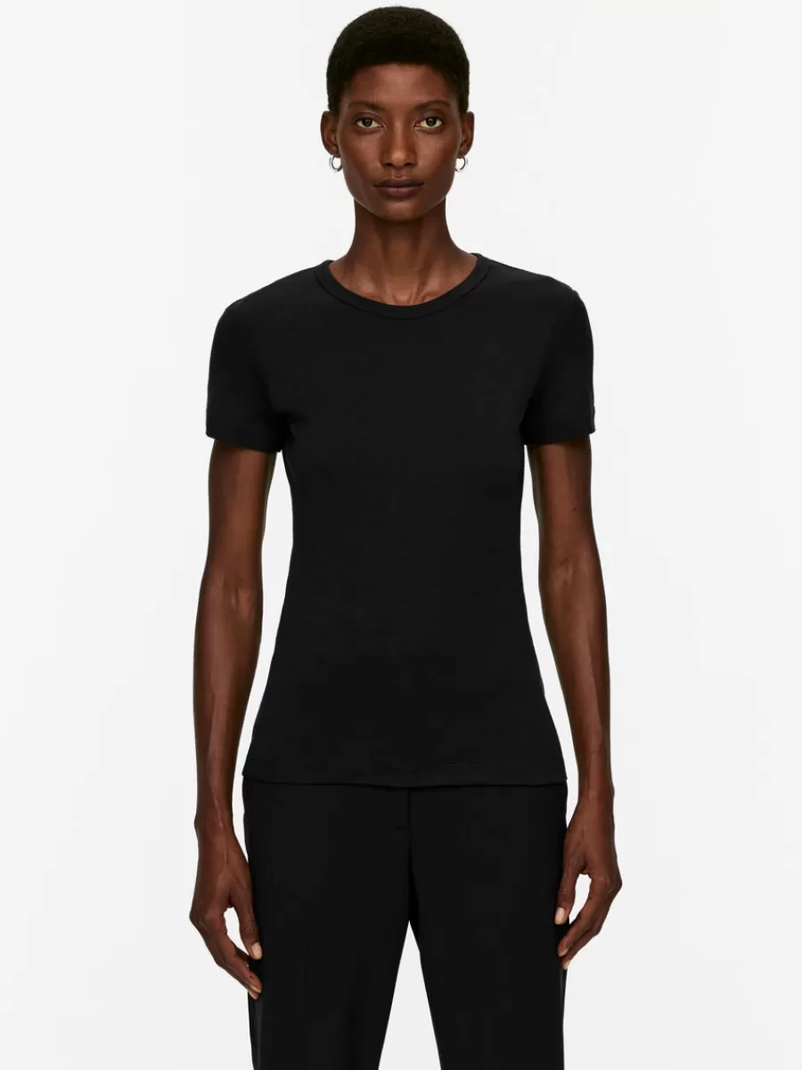 Online ARKET Slim-Fit T-Shirt Black