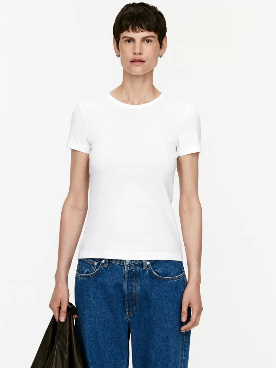 Hot ARKET Slim-Fit T-Shirt White