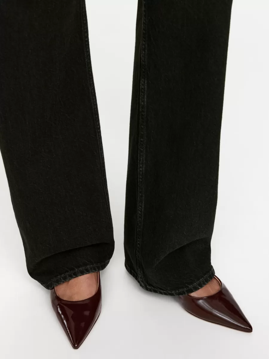Shop ARKET Slingback Leather Pumps Burgundy