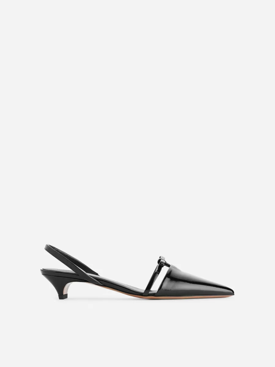 Fashion ARKET Slingback Leather Pumps Black