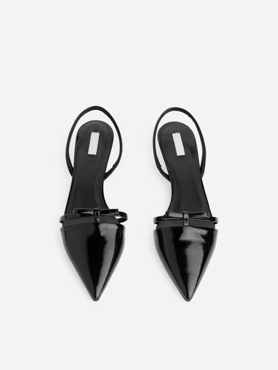 Fashion ARKET Slingback Leather Pumps Black