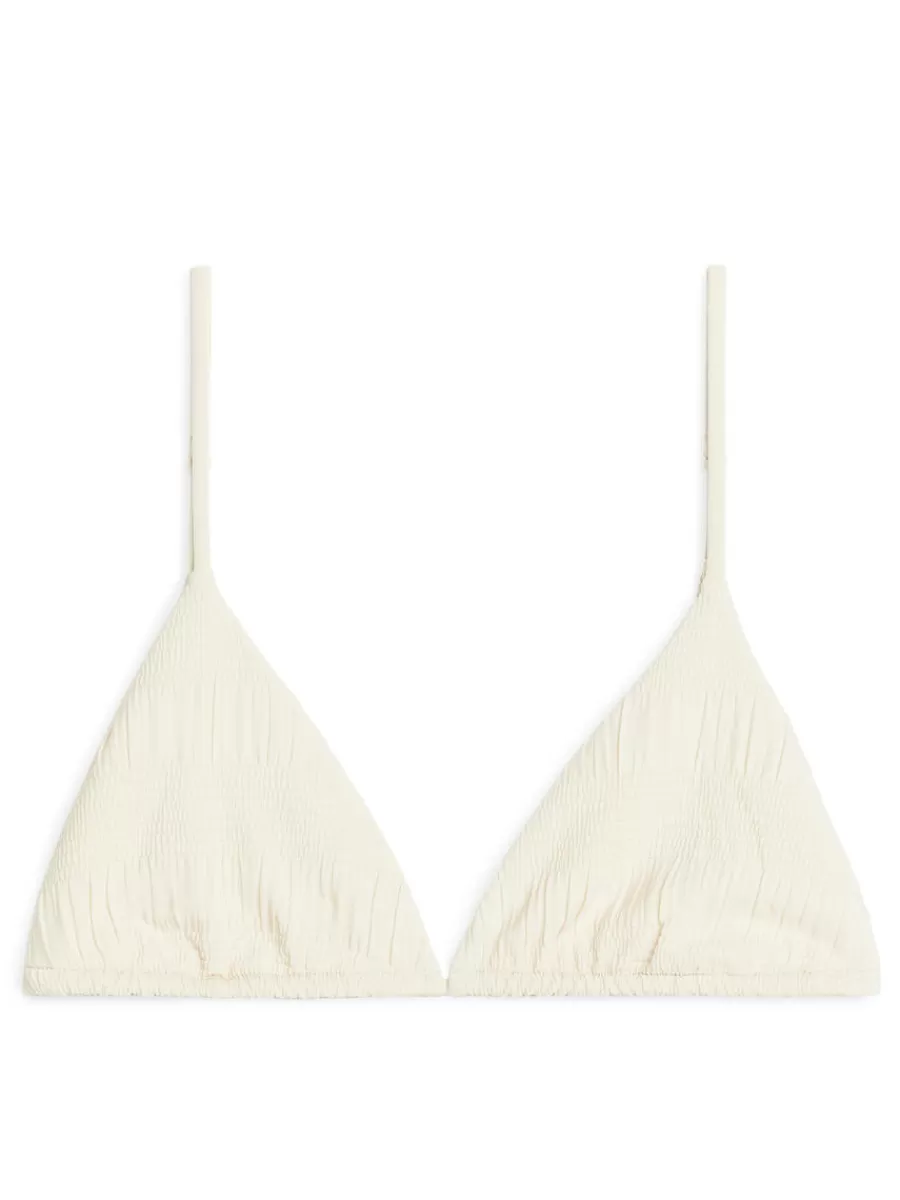 Fashion ARKET Smock Bikini Top White