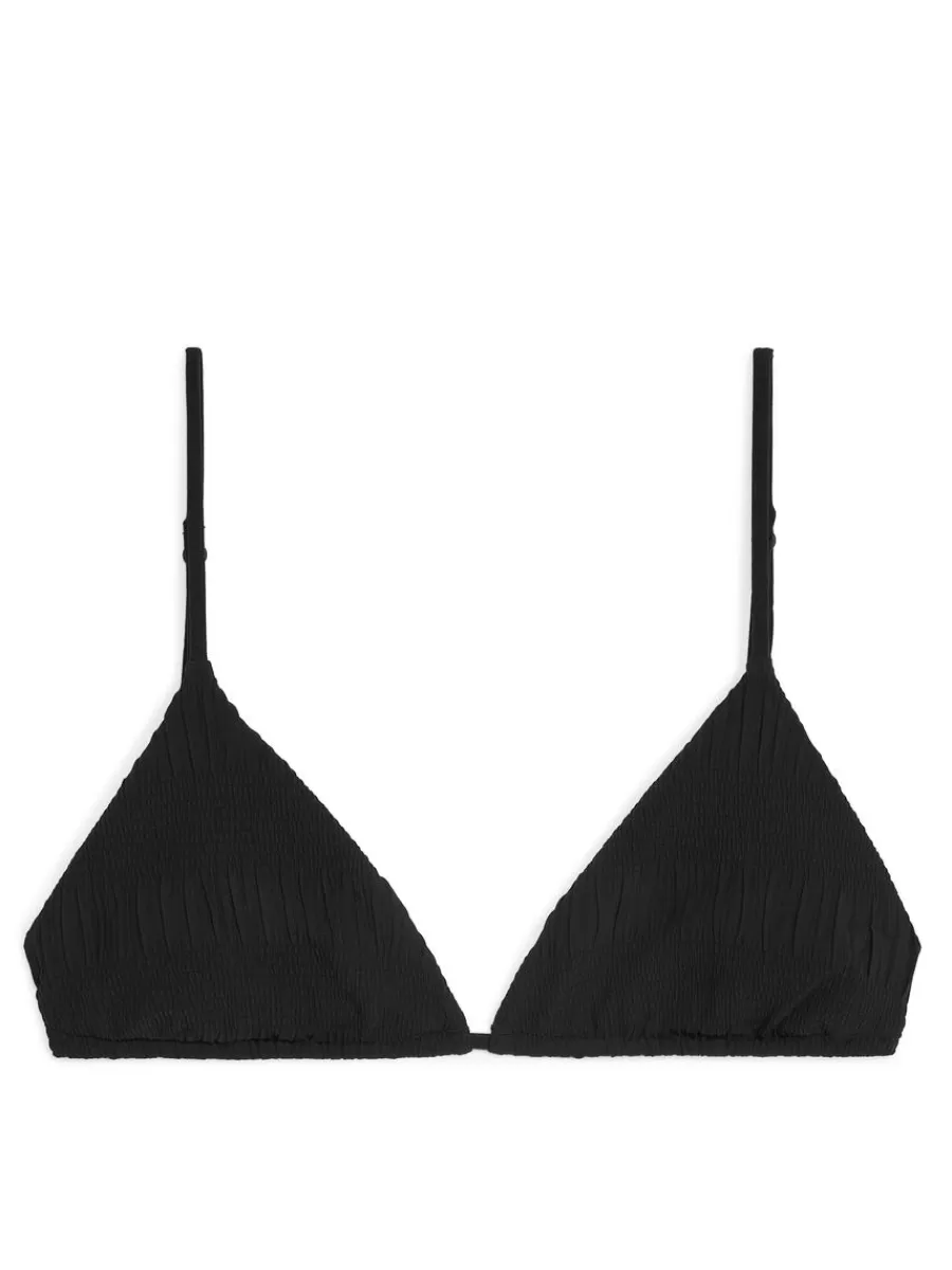 Online ARKET Smock Bikini Top Black