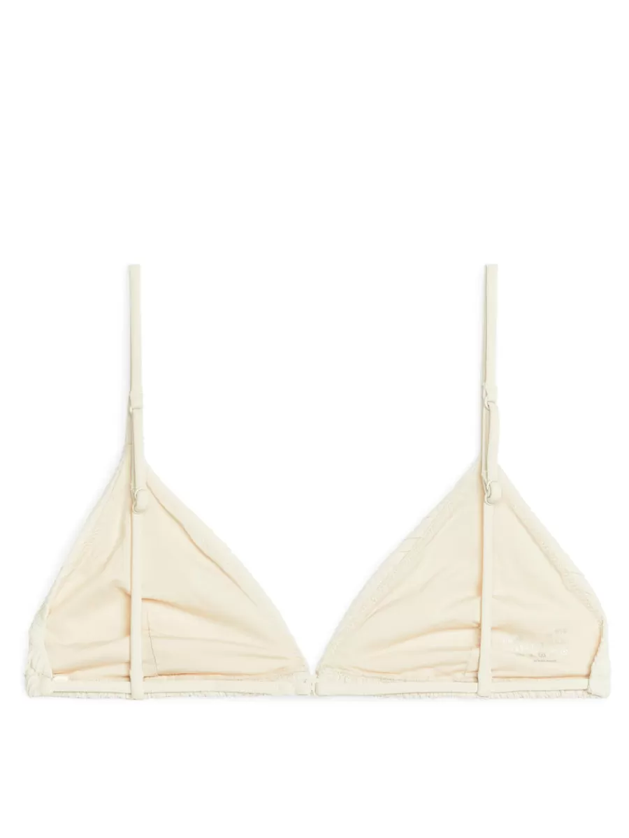 Fashion ARKET Smock Bikini Top White