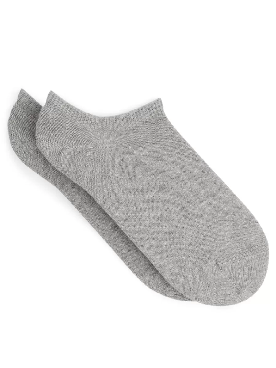 Cheap ARKET Sneaker Socks Set Of 2 Pairs Grey