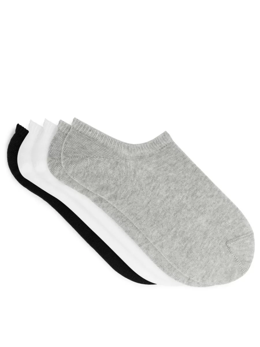Store ARKET Sneaker Socks Set Of 5 Pairs Grey