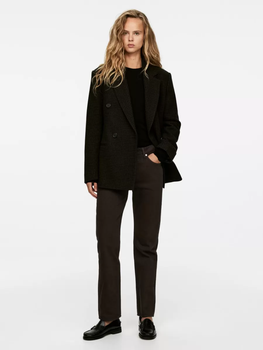 Sale ARKET SNOW Slim Straight Jeans Brown