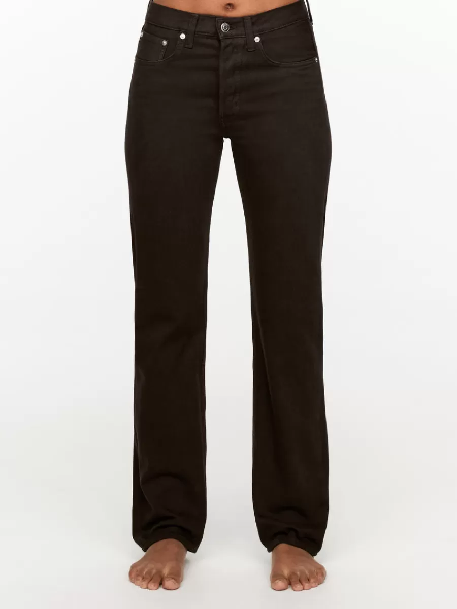 Sale ARKET SNOW Slim Straight Jeans Brown