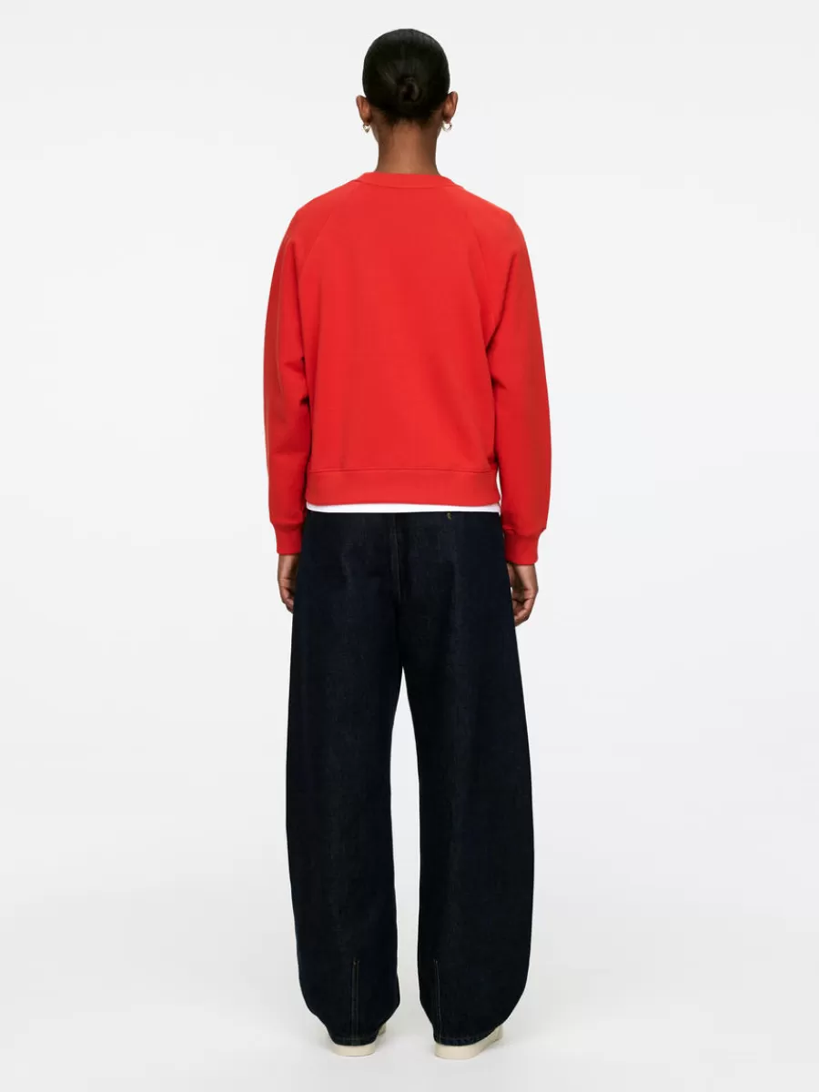 Discount ARKET Soft French Terry Sweatshirt Red
