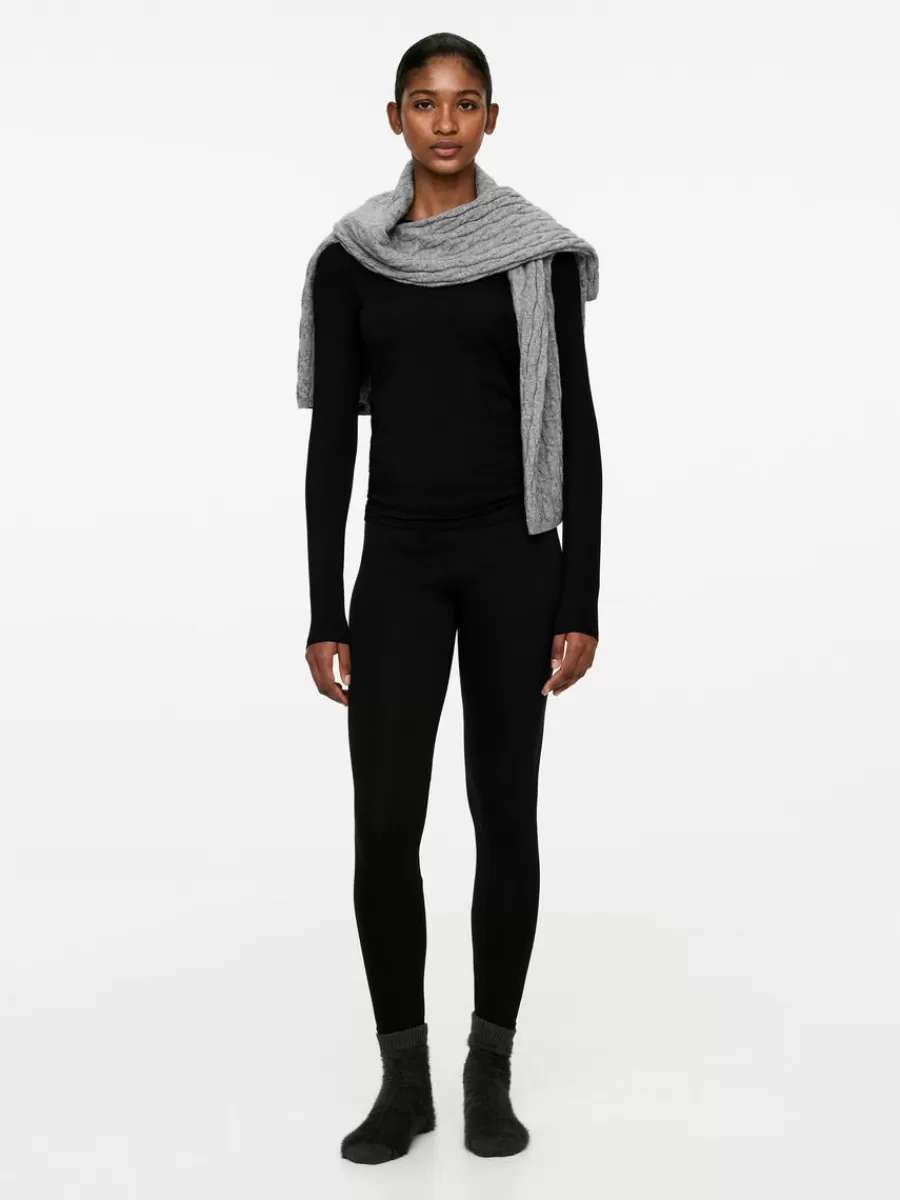 Cheap ARKET Soft Stretch Leggings Black