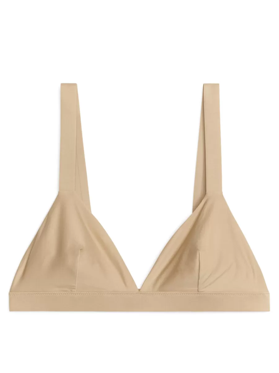 Outlet ARKET Soft Triangle Bra Beige