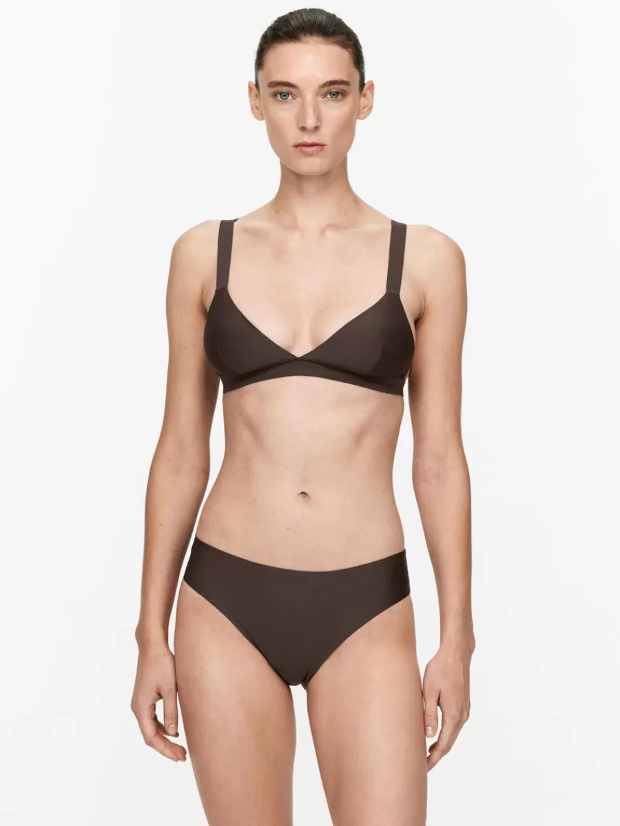 Hot ARKET Soft Triangle Bra Dark Brown