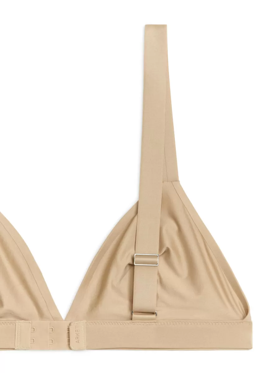 Outlet ARKET Soft Triangle Bra Beige