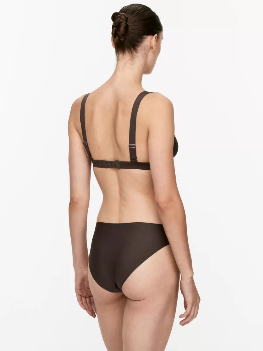 Hot ARKET Soft Triangle Bra Dark Brown