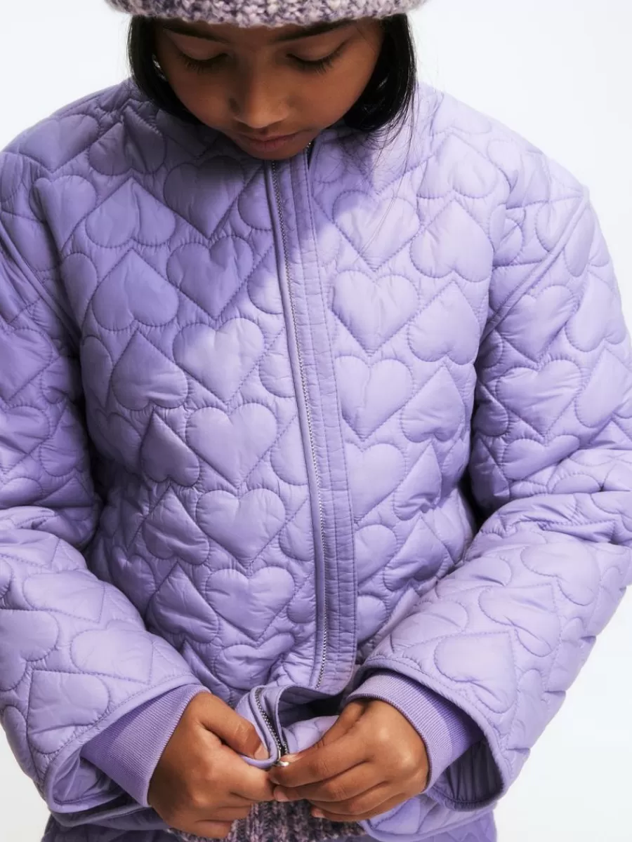 Shop ARKET Space-Dyed Chunky Beanie Lilac Melange