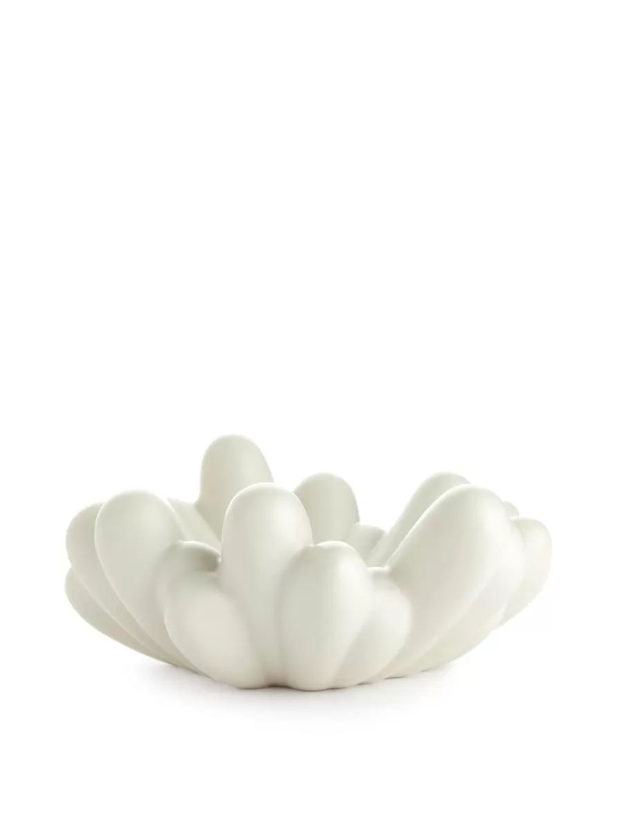 Best ARKET Stoneware Bowl 15 Cm White