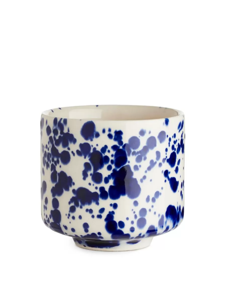 Discount ARKET Stoneware Cups Set Of 2 Blue/White