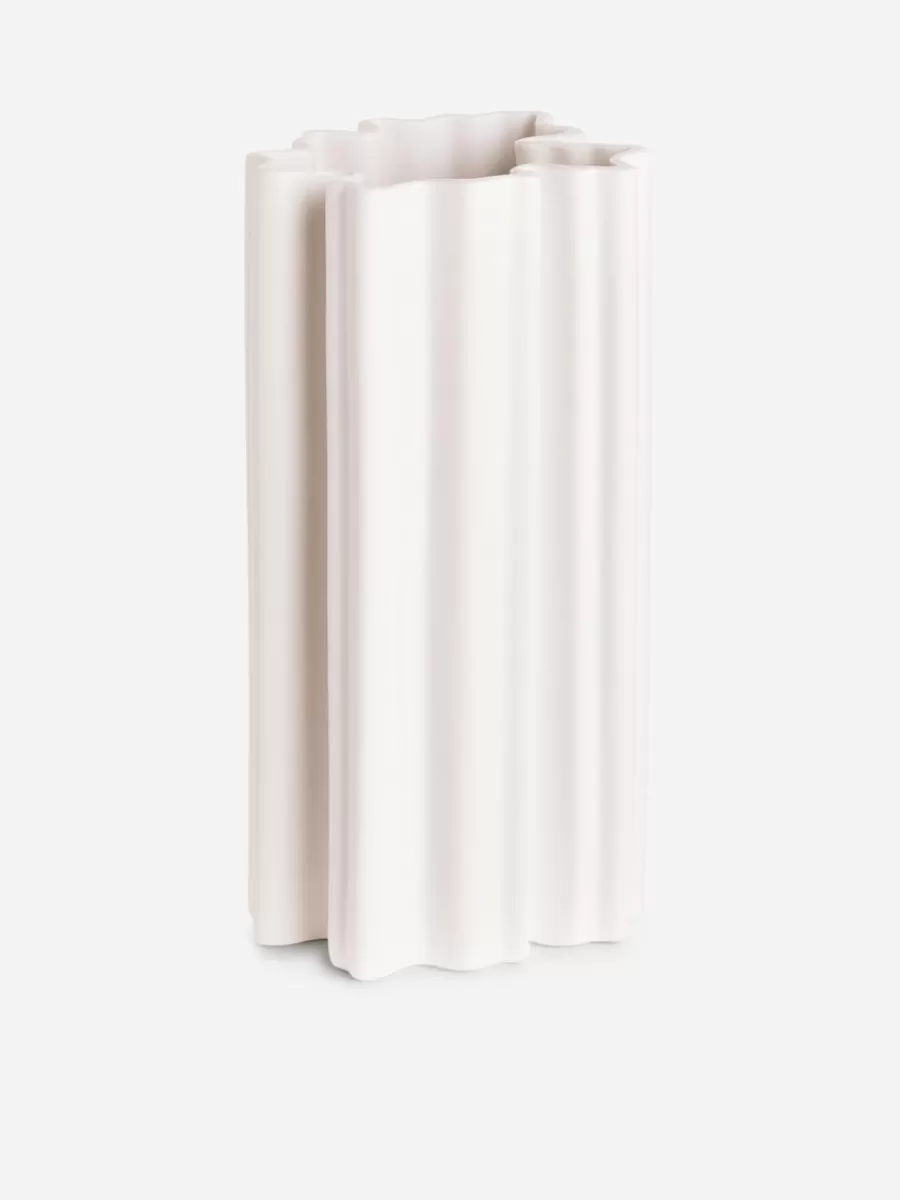 Hot ARKET Stoneware Vase 31 Cm White