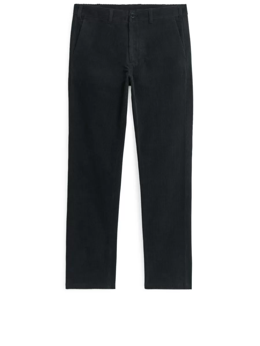 Clearance ARKET Straigh-Fit Corduroy Chinos Black
