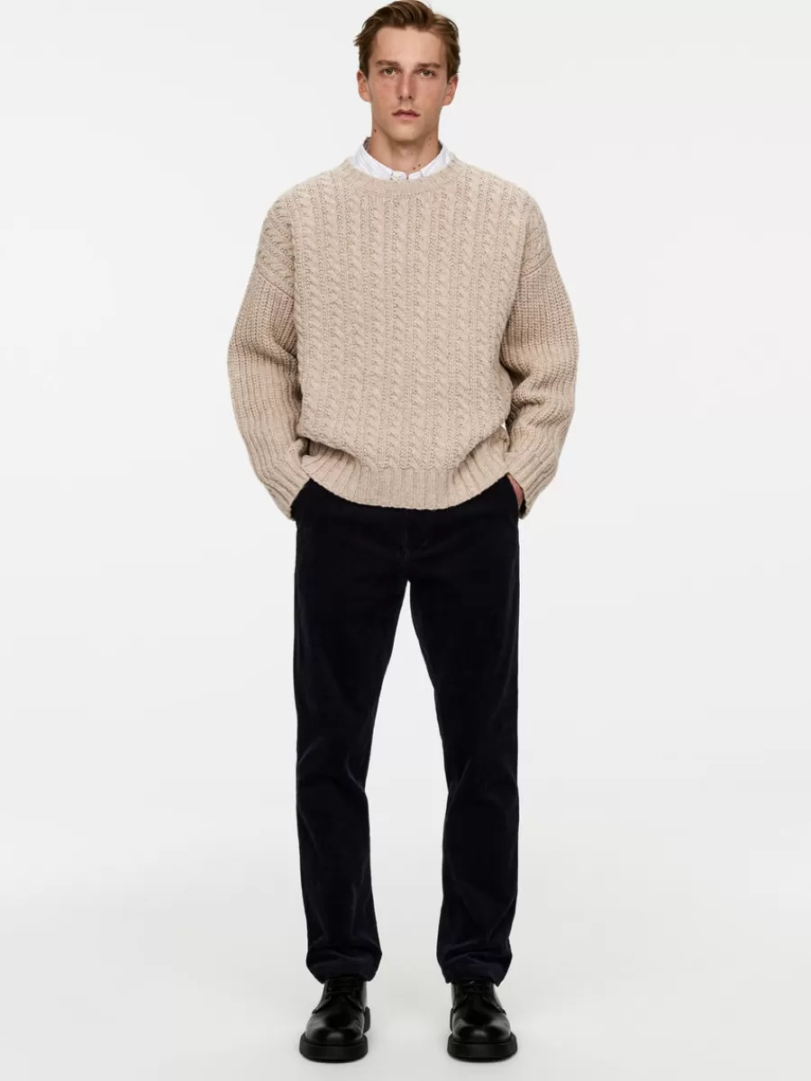 Sale ARKET Straigh-Fit Corduroy Chinos Dark Blue