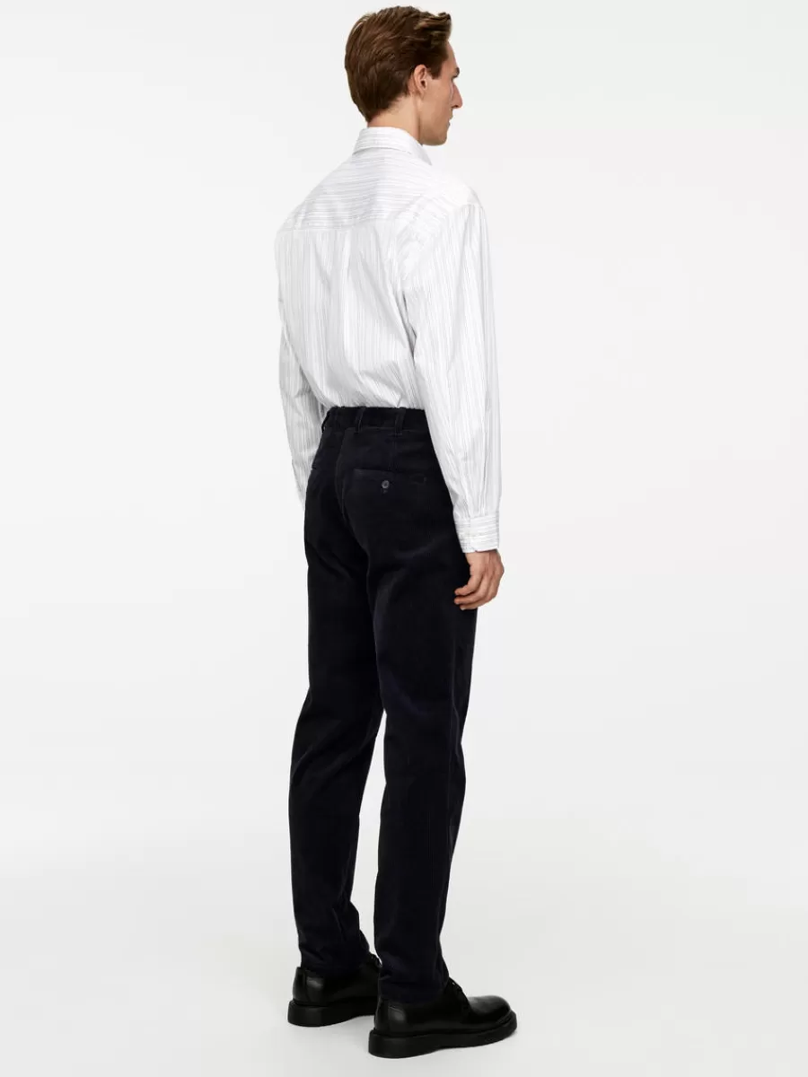 Sale ARKET Straigh-Fit Corduroy Chinos Dark Blue