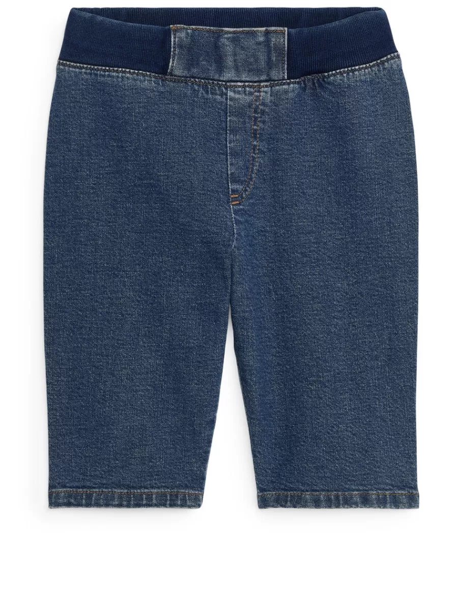 Store ARKET Stretchy Denim Trousers Dark Blue