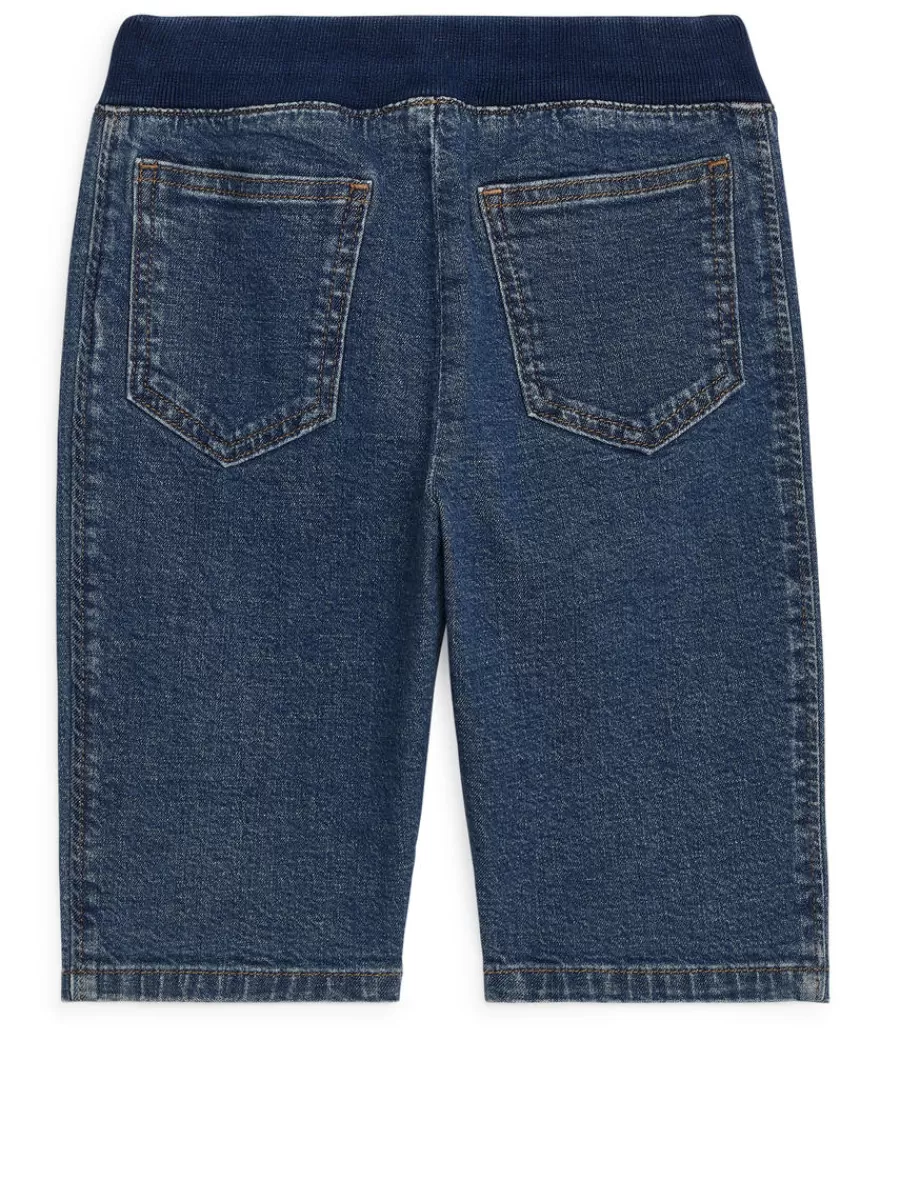 Store ARKET Stretchy Denim Trousers Dark Blue