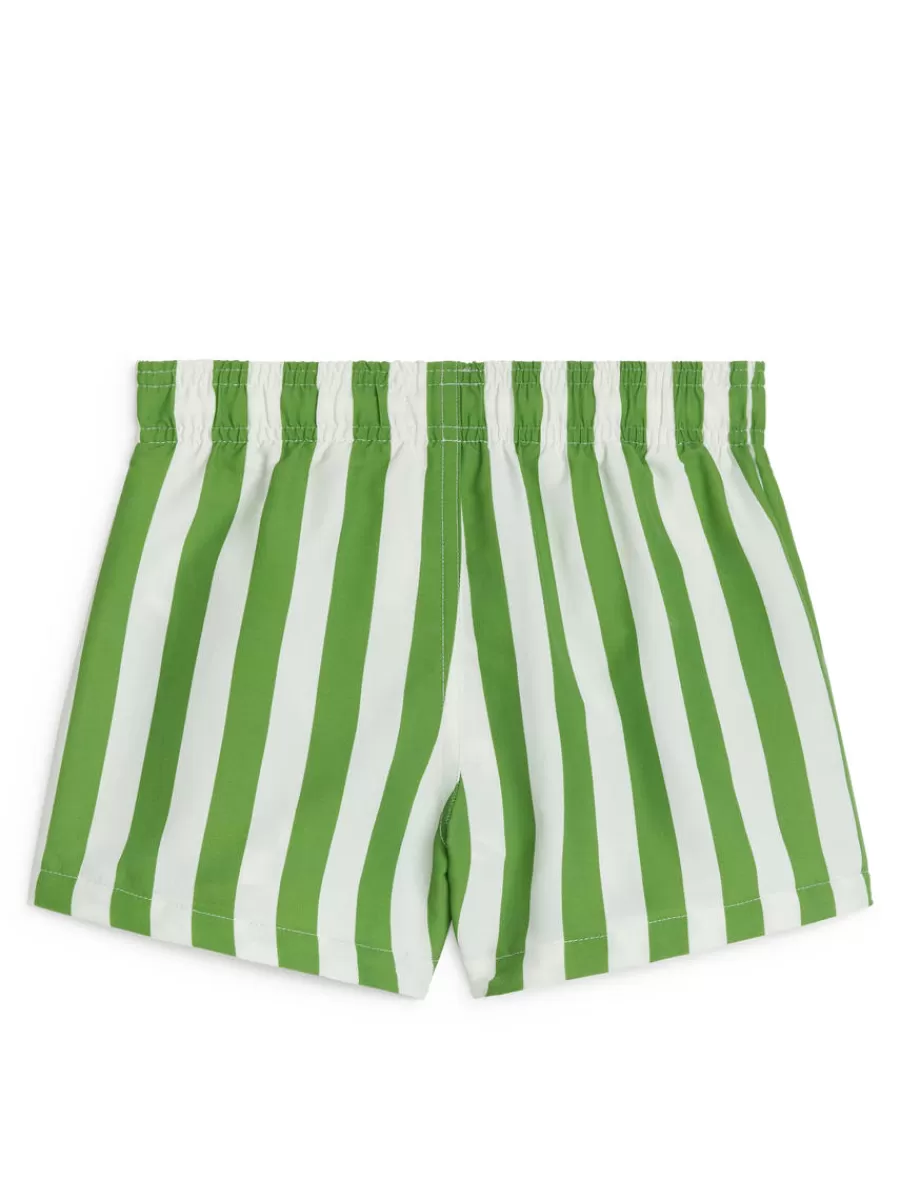 Cheap ARKET Swim Shorts White/Green