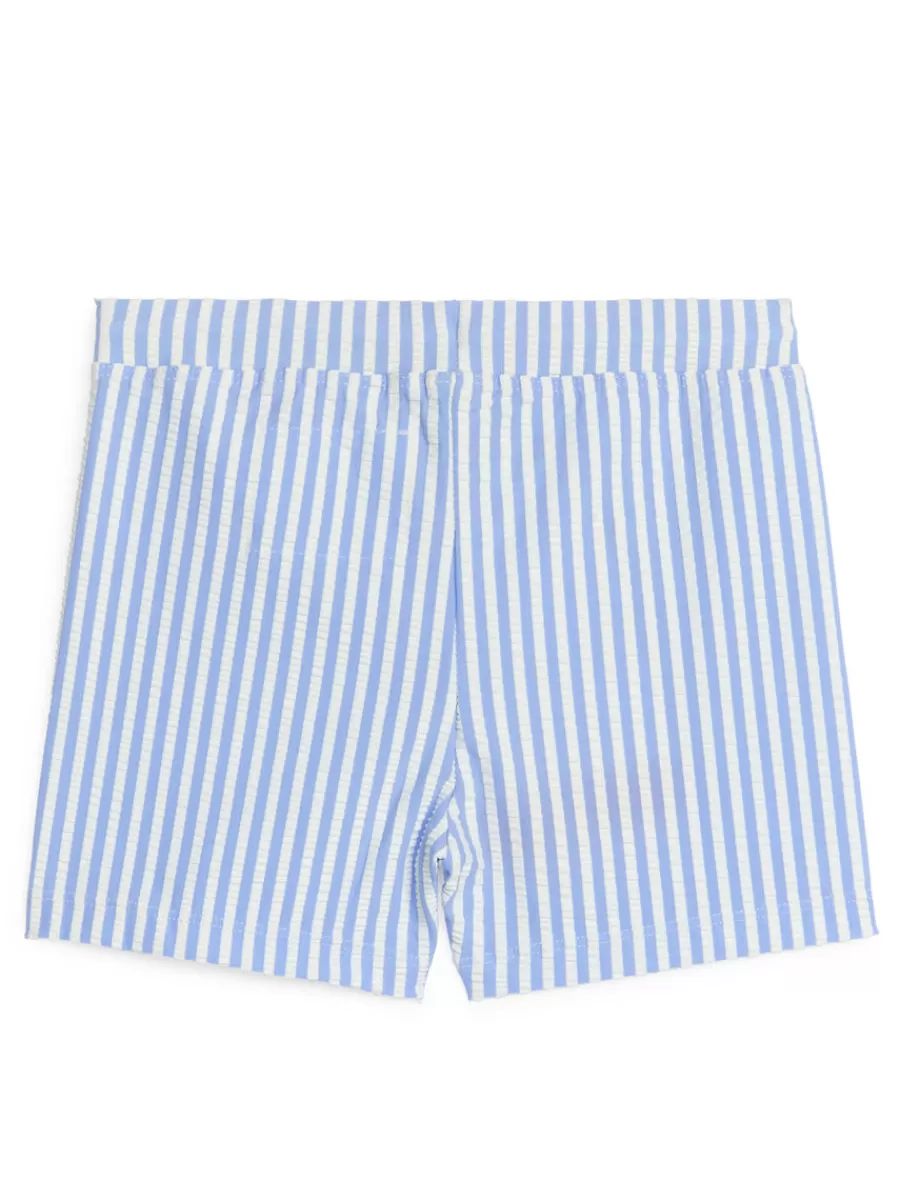 Fashion ARKET Swimming Trunks Light Blue/White