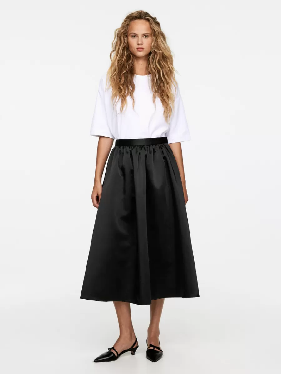 Flash Sale ARKET Taffeta Skirt Black