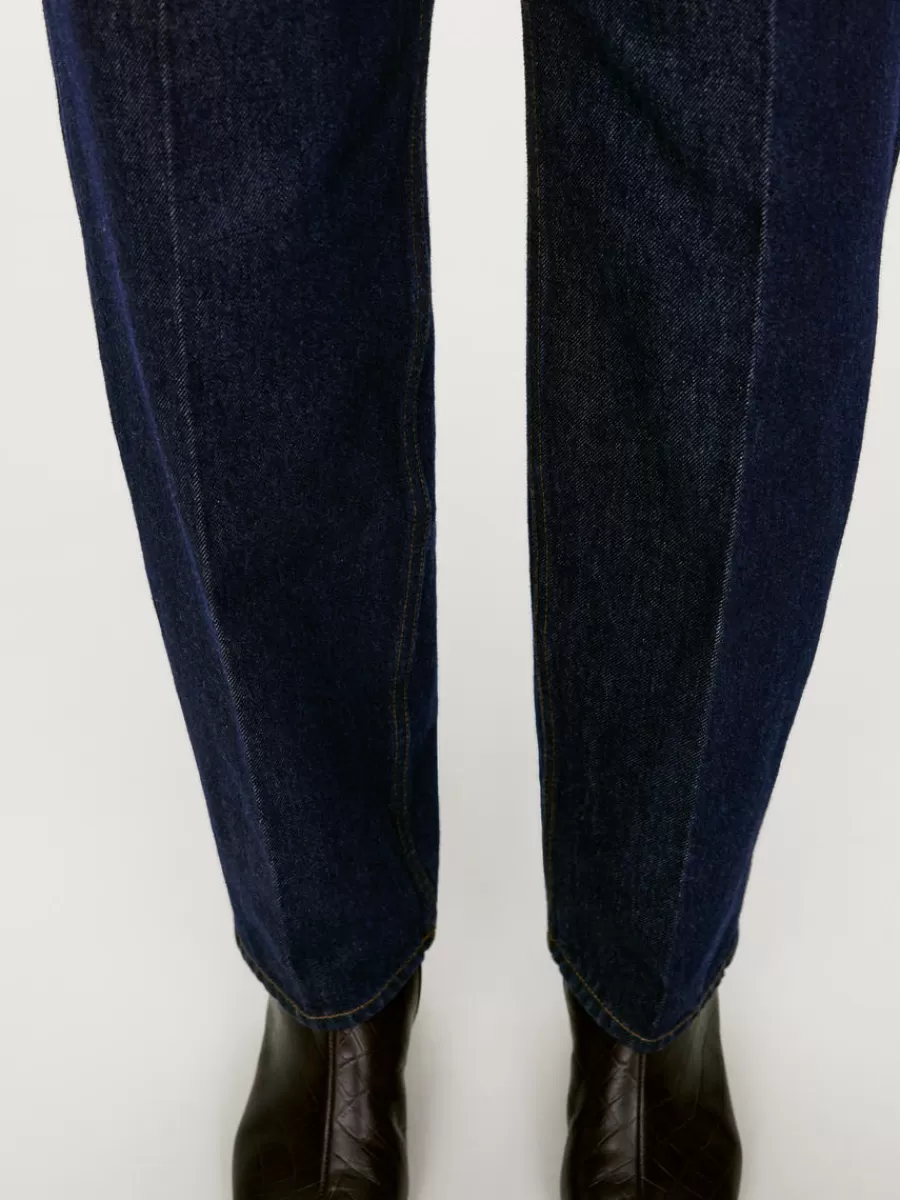 Cheap ARKET Tailored Denim Trousers Dark Blue