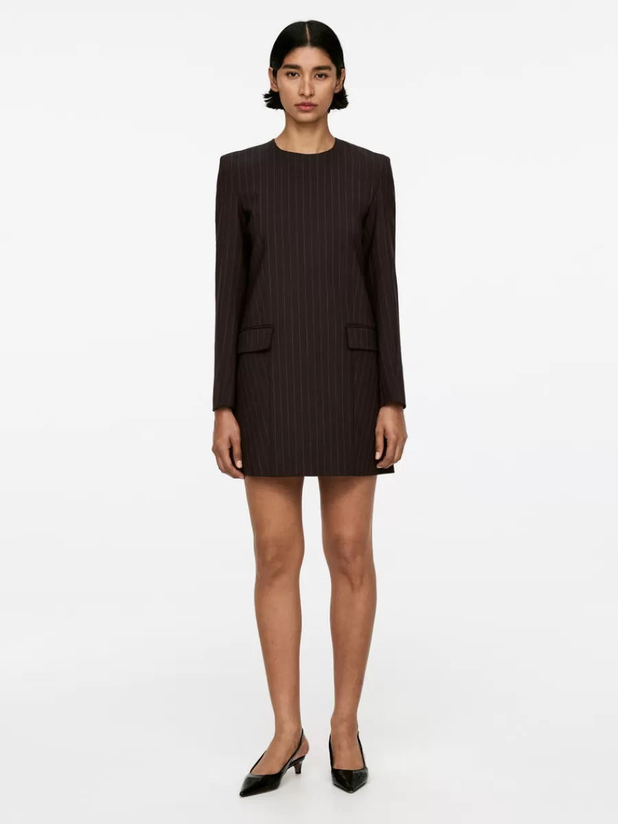 Cheap ARKET Tailored Dress Dark Brown