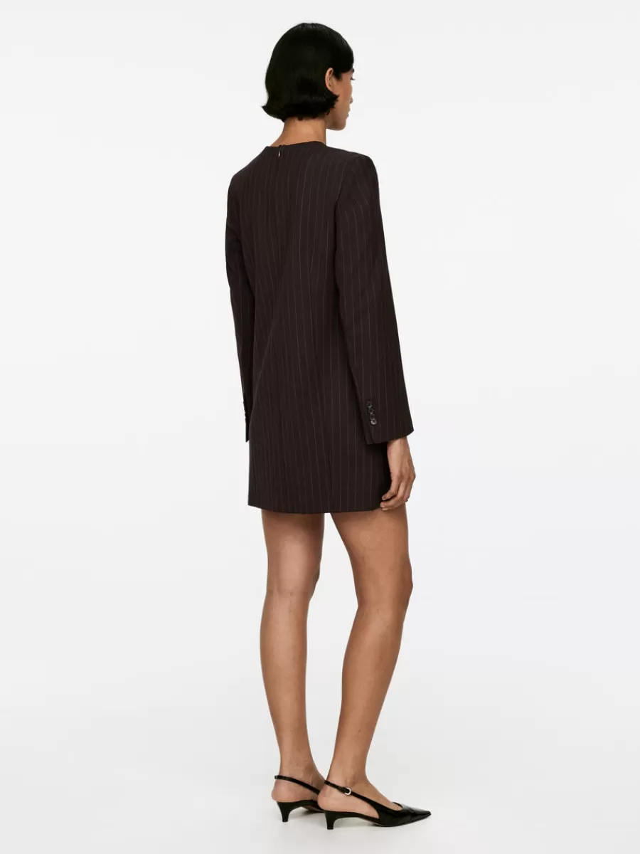 Cheap ARKET Tailored Dress Dark Brown