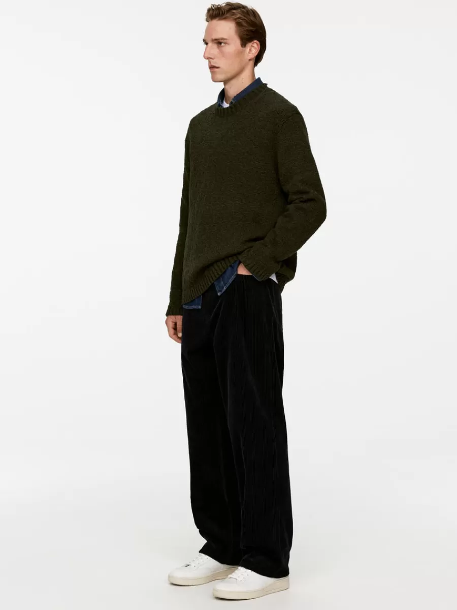 Fashion ARKET Tape Yarn Jumper Dark Green