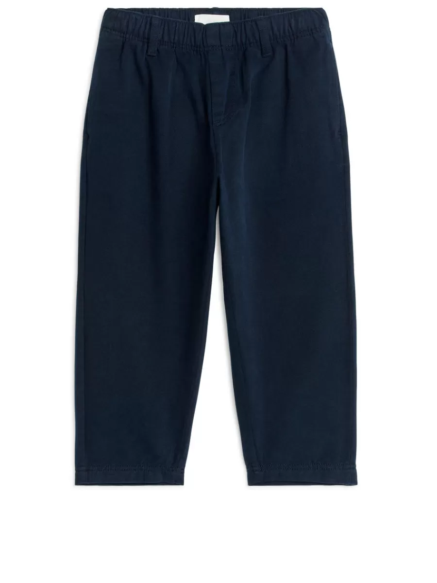 Flash Sale ARKET Tapered Cotton Chinos Dark Blue