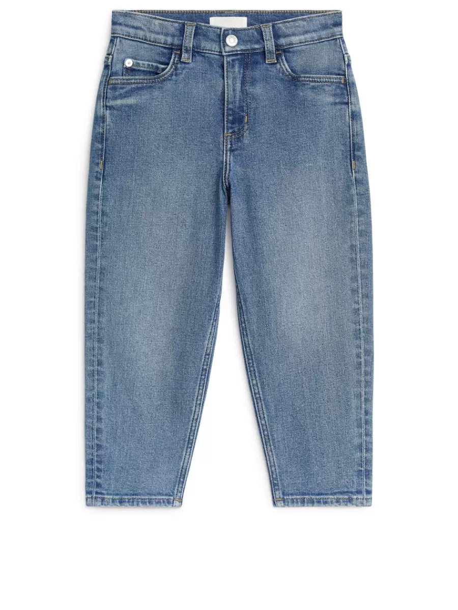 Fashion ARKET Tapered Stretch Jeans Mid Blue