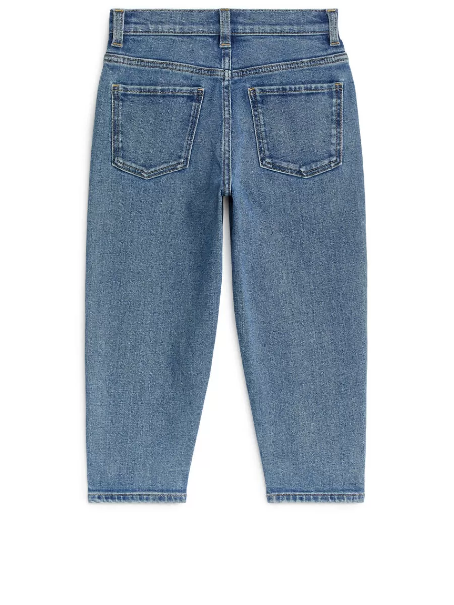 Fashion ARKET Tapered Stretch Jeans Mid Blue