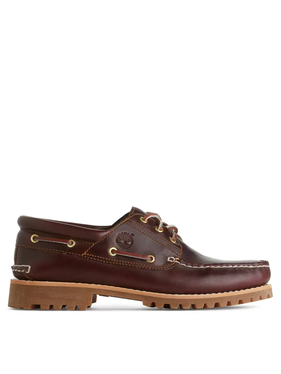 Store ARKET Timberland 3-Eye Lug Handsewn Boat Shoe Brown