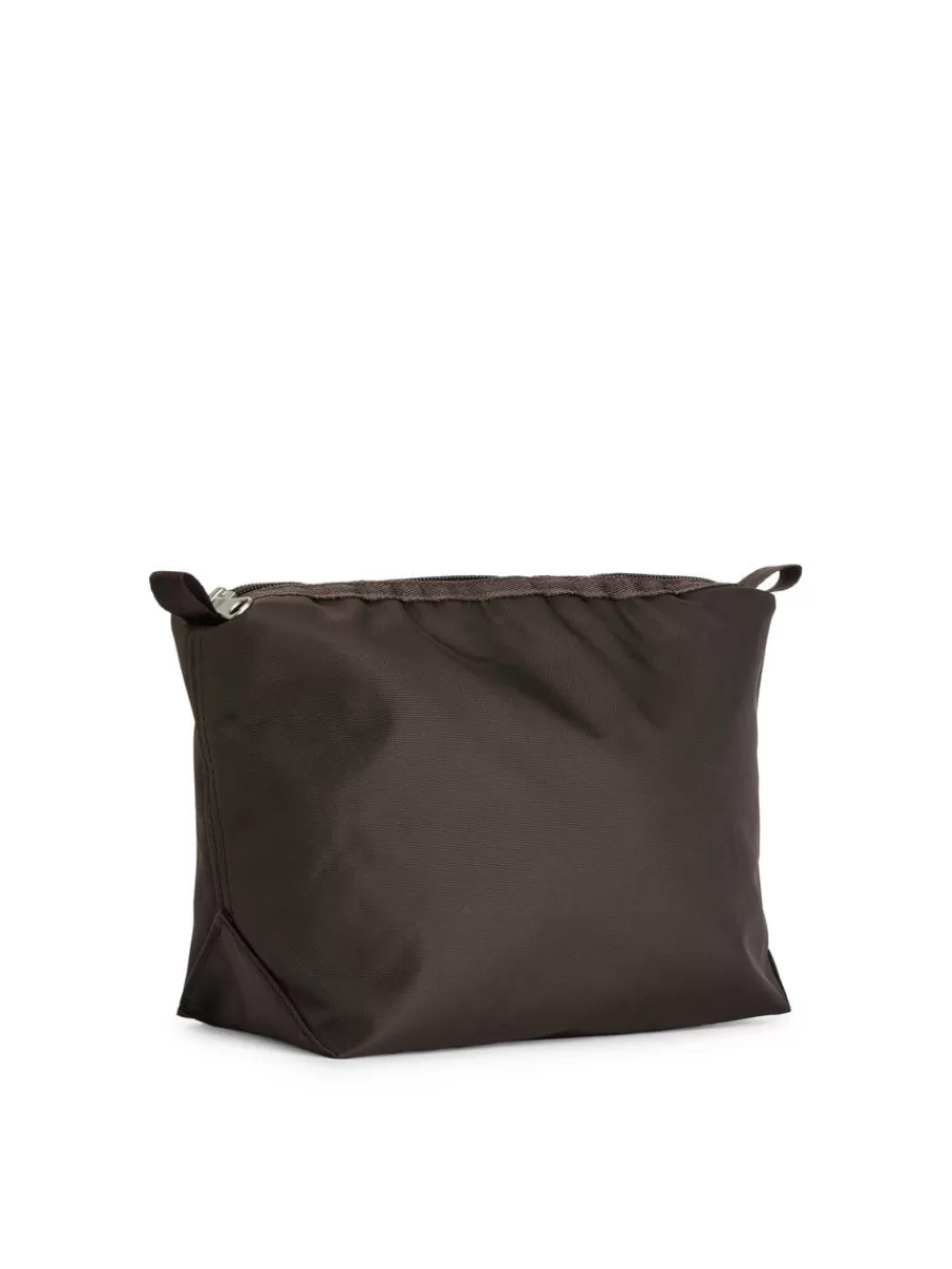 Cheap ARKET Toiletry Bag Dark Brown