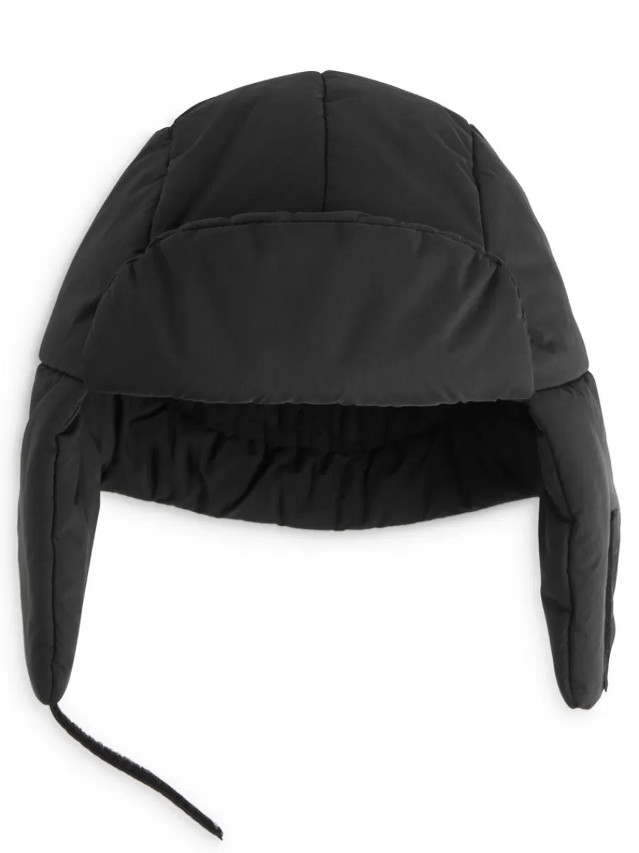 Cheap ARKET Trapper Hat Black