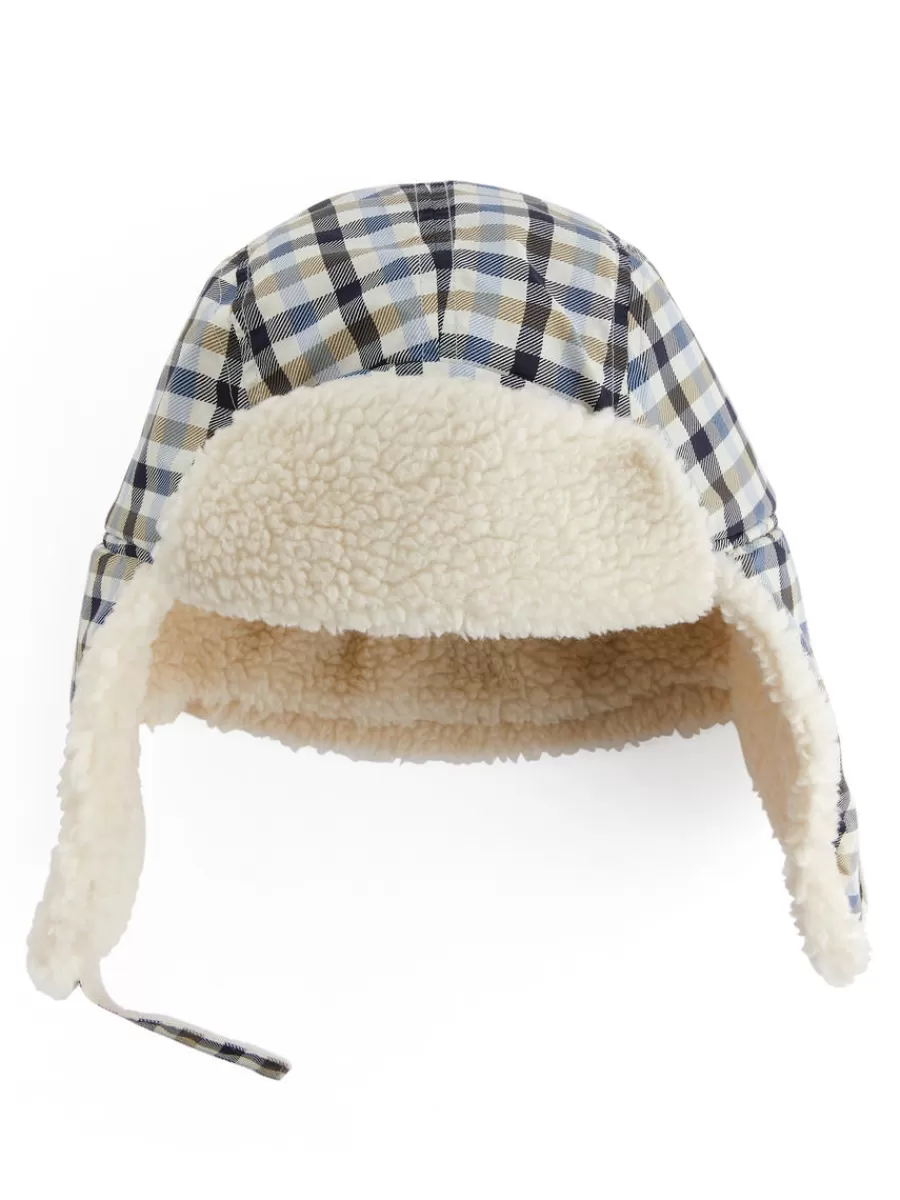 Store ARKET Trapper Hat Beige/Blue